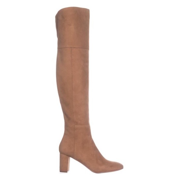 Loeffler Randall Brett Over The Knee Dress Boots, Dark Camel - Picture 1 of 11